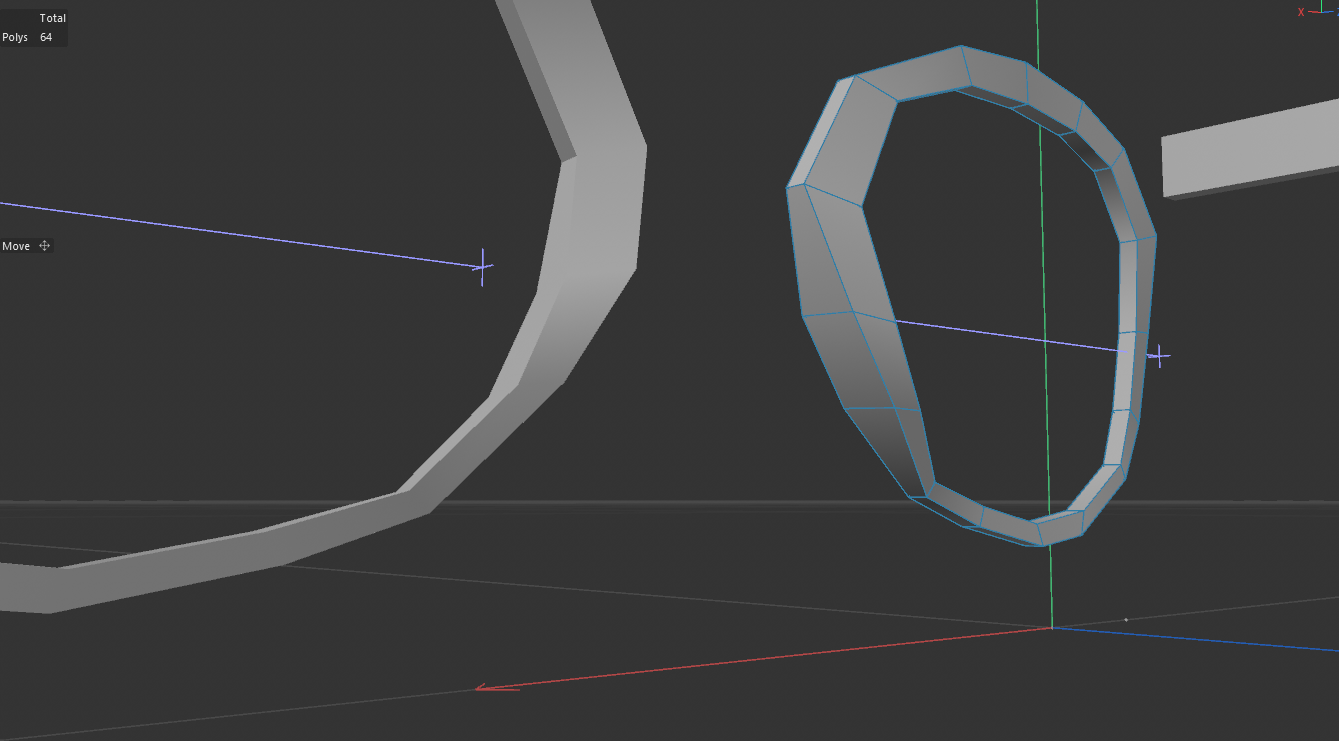 Pulling the inside of the frame out for the nose.